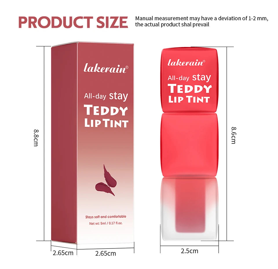 Lip Stain Super Stay Teddy Lip Tint Long Lasting Matte Lipstick For Up To 12HR Wear Waterproof Cosmetics