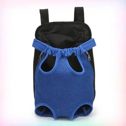 Pet Outdoor Backpack Dog carriers backpack on the chest Portable breathable folding backpack with mesh dog walking chest bag