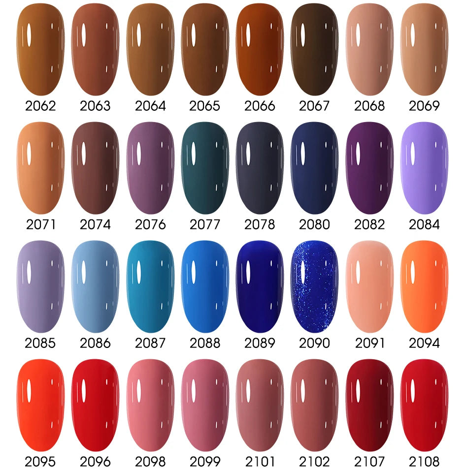 Clou Beaute 20pcs TPO & HEMA FREE Nail Gel Polish Set Red Pink Nude UV LED Soak Off Polish Gel Nail Semi Permanent Nail Varnish