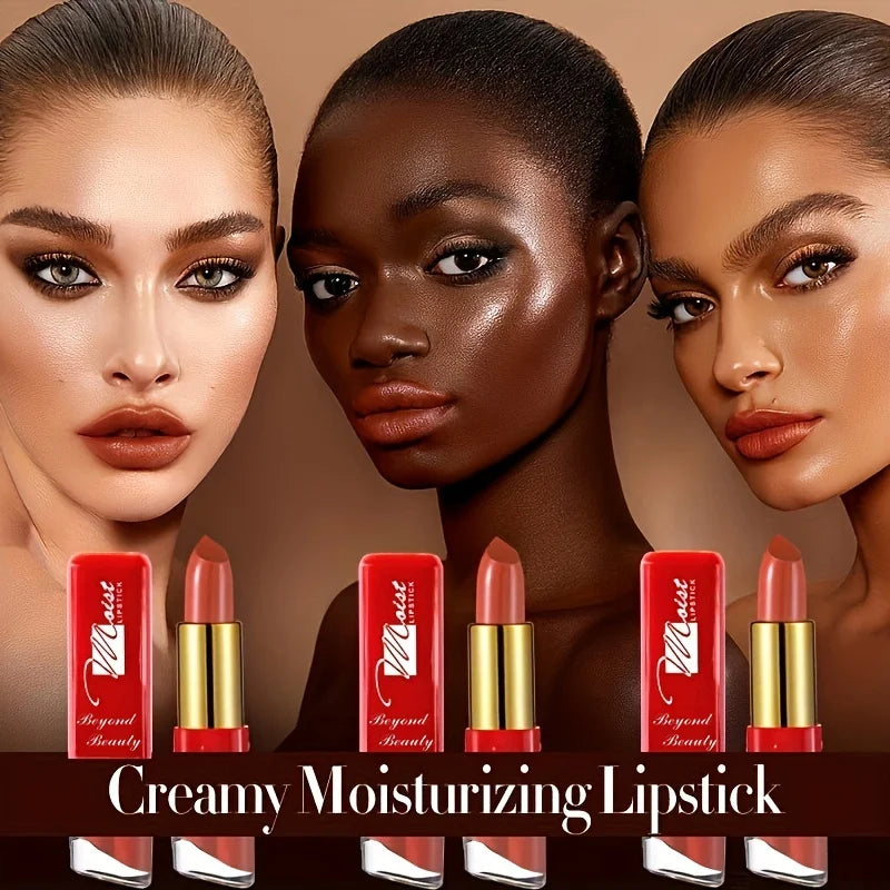 Beyond Beauty Creamy Moisturizing Lipstick: Long-Lasting Satin Finish (12 Shades)