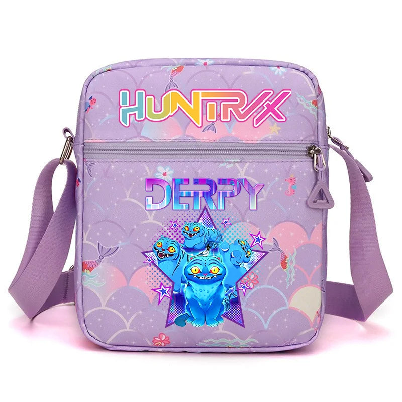 New⭐️ KPOP Shoulder Bag Crossbody Bags Double-deck Storage Bag Large Capacity Square Zip Storage Sports Bag Fans Gift