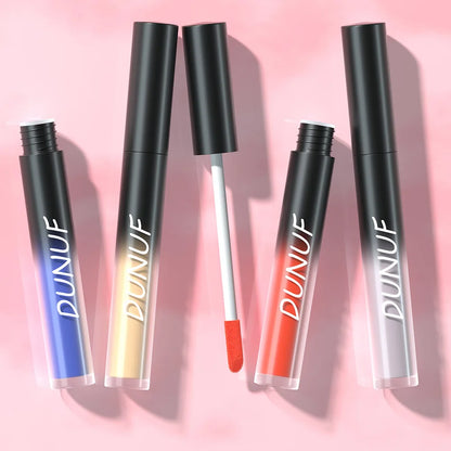 DUNUF 32 Color Matte Liquid Lipstick: Bold Pigment Non-Stick Lip Glaze