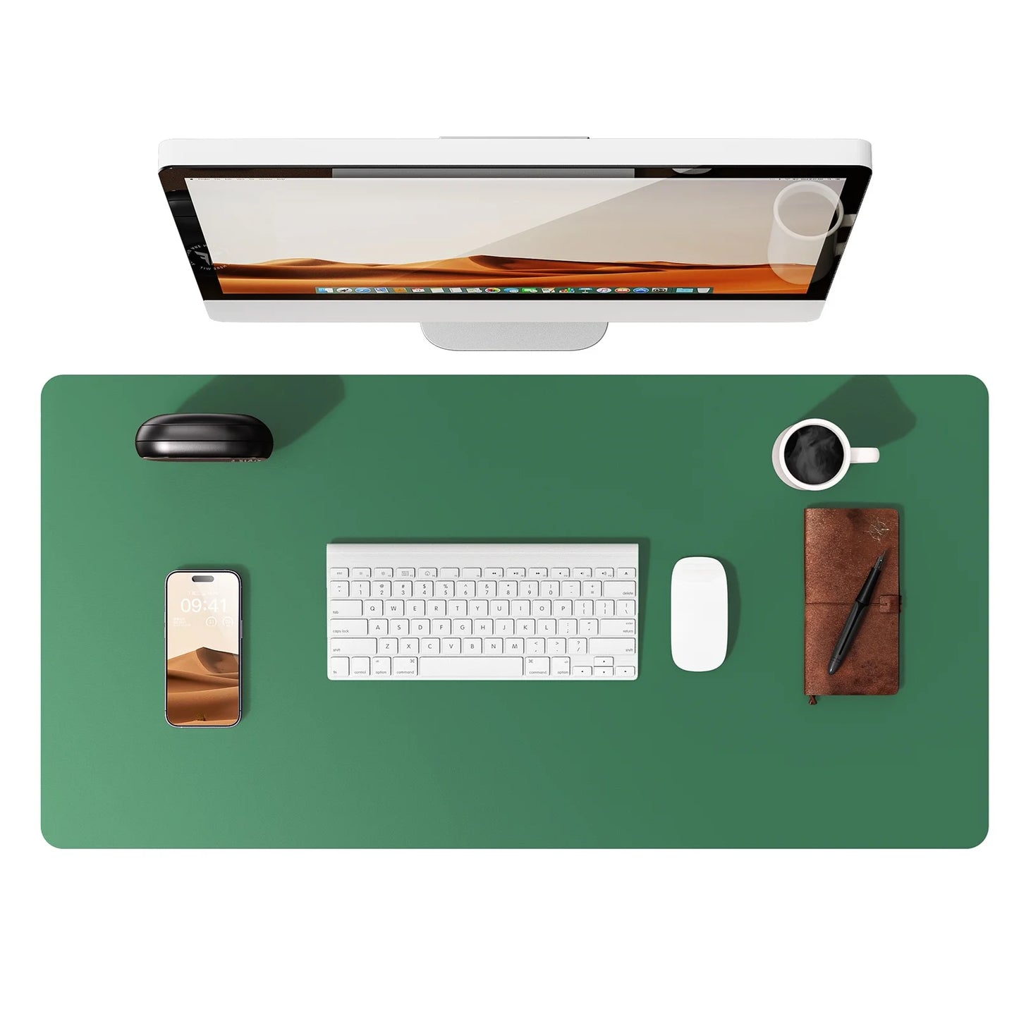 YSAGi Premium PU Leather Desk Mat: Non-Slip Waterproof Office Protector