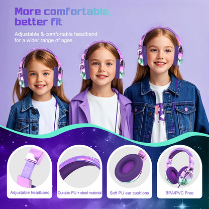 Kids Wired Headphones For School