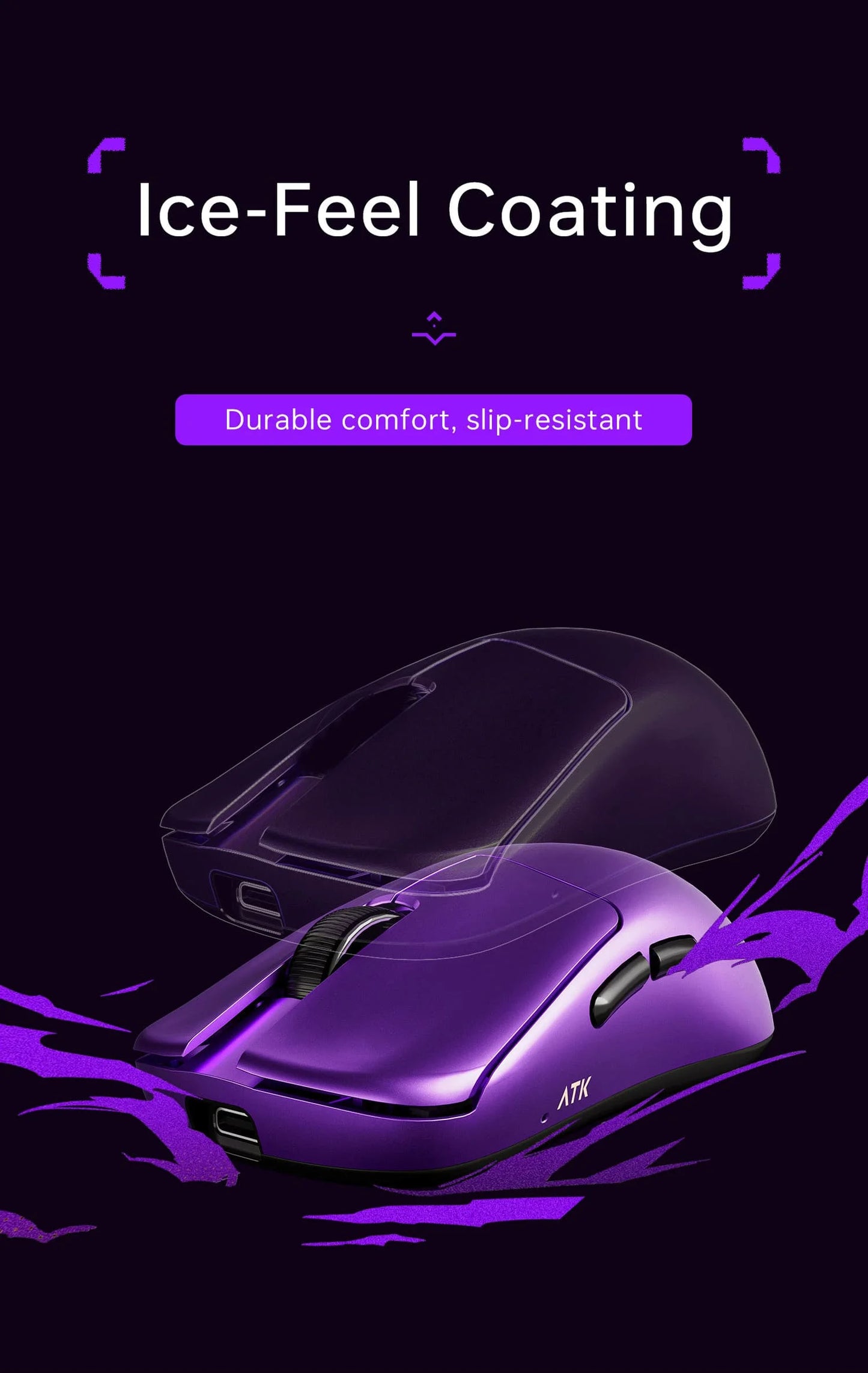ATK Blazing Sky DUCKBILL Ultra Mouse 2.4G Dual Mode Wireless Mouse Paw3950Ultra Sensor 8000Hz 46g Lightweight Gaming Mice