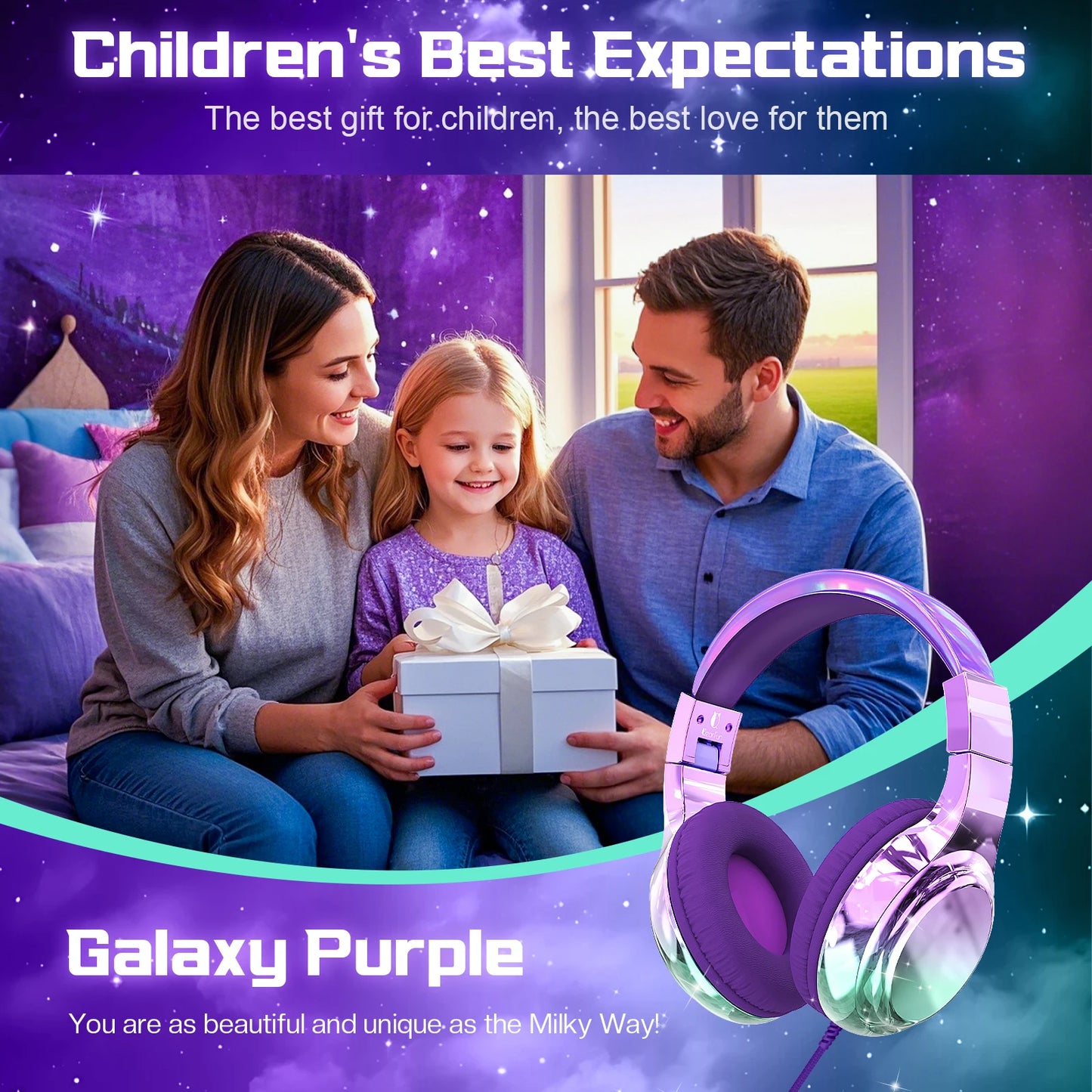 Kids Wired Headphones For School