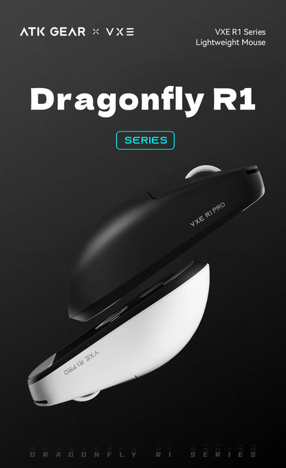 VXE Dragonfly R1 Wireless Mouse PAW3395 Sensor Nordic 52840 2KHz FPS Game Mouse Intelligent Speed Low Delay Game Office