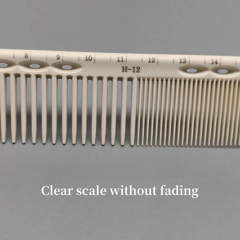 Hair Cutting Comb With Scale Cyan Yellow Ruler Haircut Combs Barber Shop Hairdressing Hairbrush Salon Styling Tools Y0521