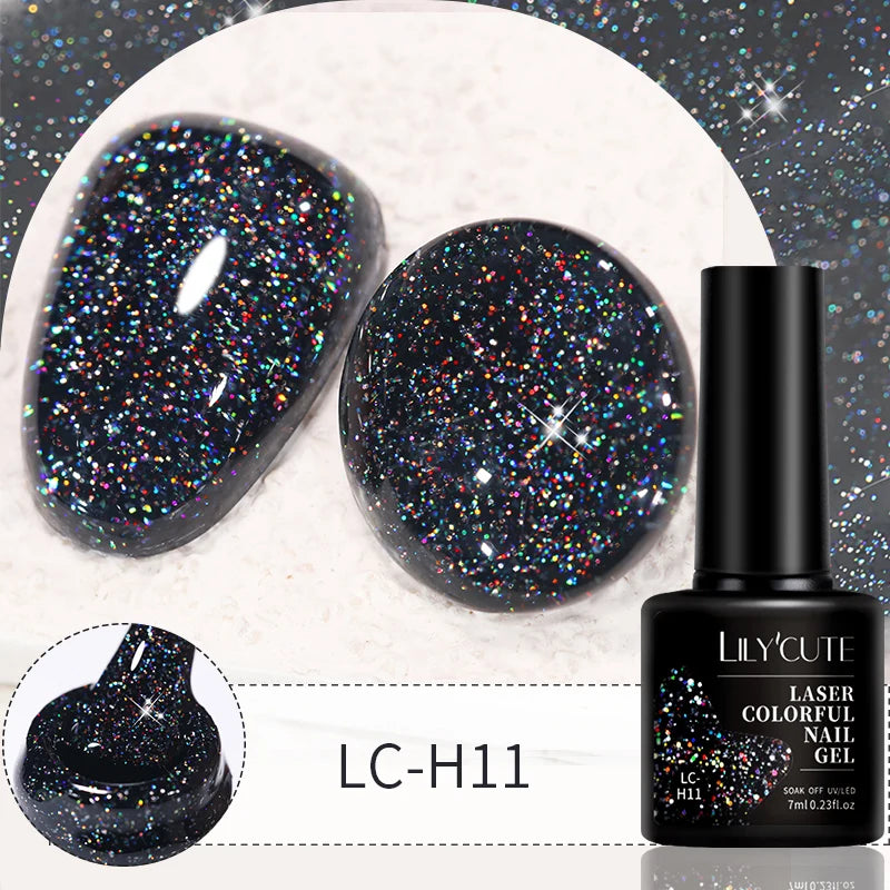 LILYCUTE 7ml 9D Cat Magnetic Gel Nail Polish Iridescent Magnet Semi Permanent Soak Off UV LED Manicure For Nail Art Gel Varnish