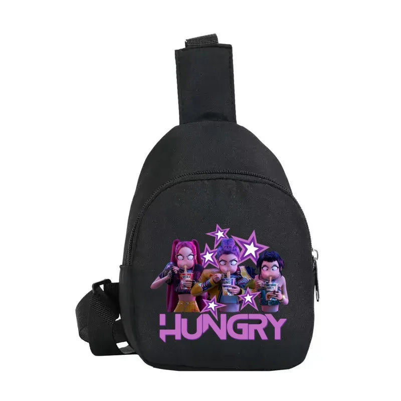 New Children Chest Bag Anime Cartoon Alphabet Fashionable Shoulder Diagonal Straddle Bag Girl Boy Cartoon Casual Chest Bags