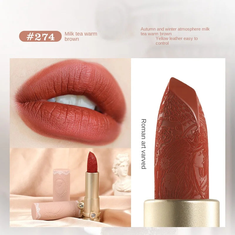 Embossed Matte Lipstick.