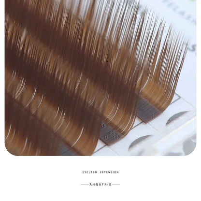 Colored Lashes Eyelash Extensions C/D/L/LU(M) Curl Mix 8-15mm Natural Soft Individual Green/Blue/Brown/Purple/Pink Eyelashes