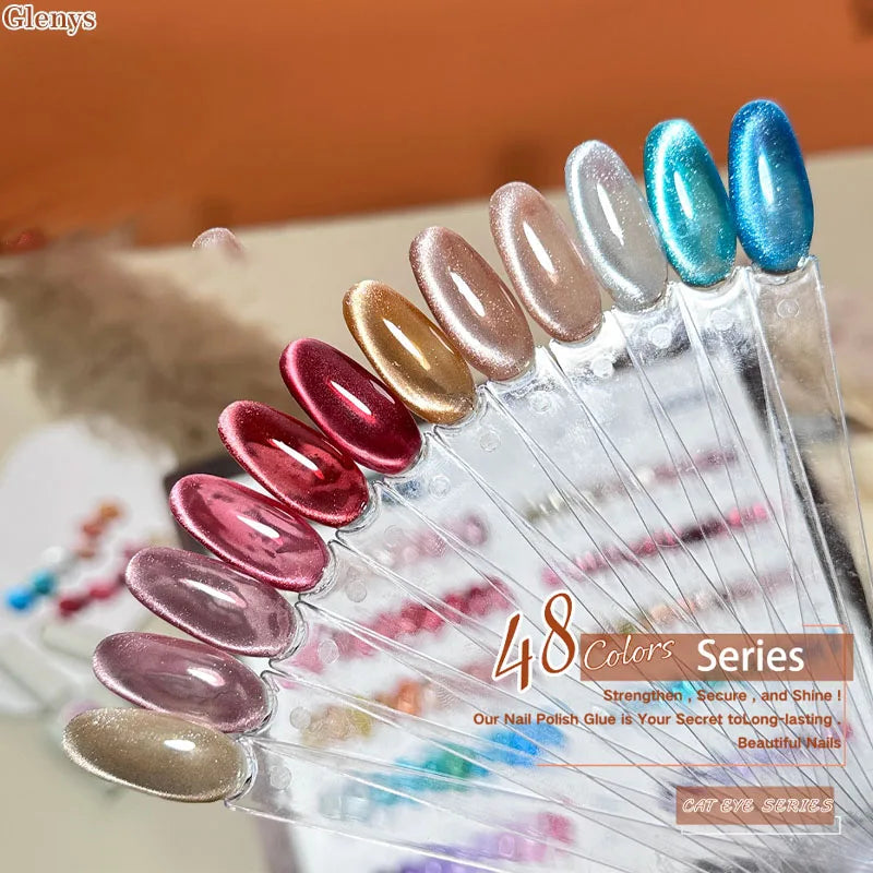 Glenys 50 color cat's eye nail polish glue All net popular advanced immersion gel UV LED nail salon art varnish set