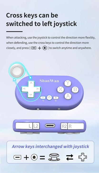 Mini Gamepad Gaming Control Bluetooth For iPhone Android PS4 PS3 Switch Xbox Mobile IOS PC TV Controller Wireless Game Pad Phone