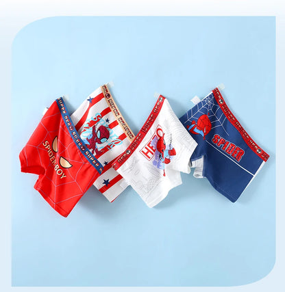 4pcs Pokemon Boys Boxer Underpants Cotton Anime U Pouch Bulge Underwear Cartoon Shorts Kids Cute Breathable Boxer Pants 2-12Y