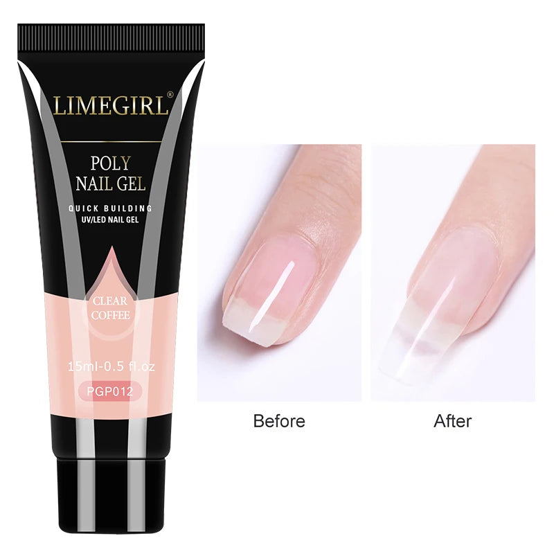 LIMEGIRL Nail UV Gel Polish Set With UV Lamp And Drill Machine Base&Top Coat for Manicure Gel Nail Polish Soak Off Acrylic Kit