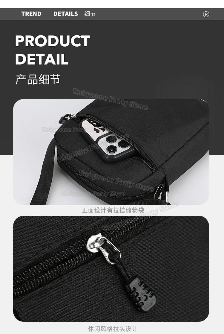 Cute Pokemons Boy Girl Crossbody Bag Anime Pikachus Mewtwo Charmander Chest Packs Travel Outdoor Sport Shoulder Phone Pouch