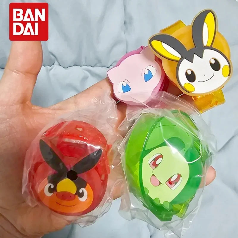 Bandai Pokemon Gashapon Light Up Wristband Vol 3 Glitter Adjustable Wristband With Pikachu Tepig Mew Totodile Emolga Chikorita