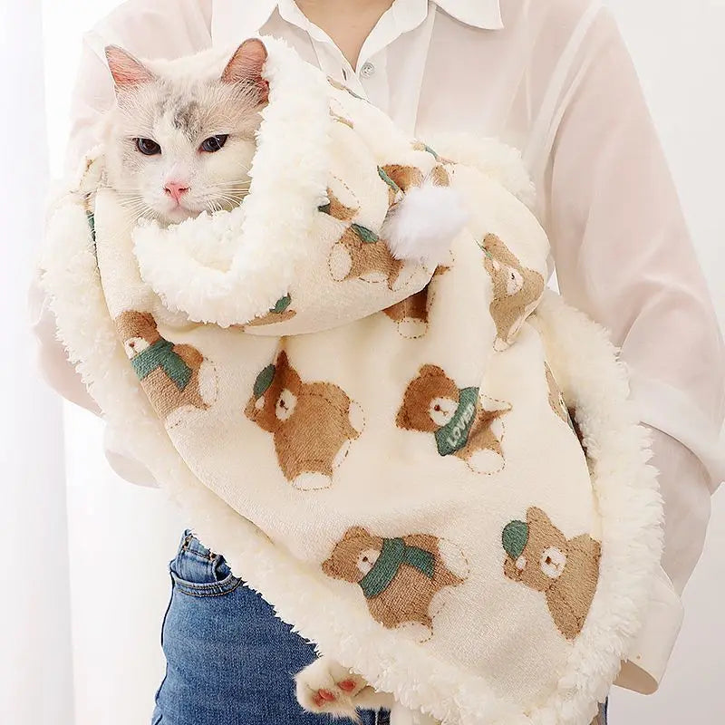 Warm Cat Cape Winter Blanket 🐱❄️