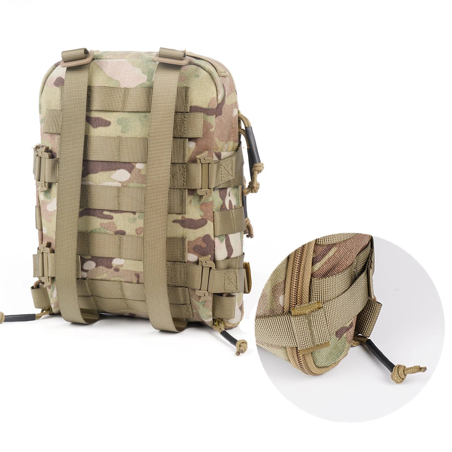 Tactical MOLLE Hydration Pack Water Reservoir Bag Outdoor Water Bladder Carrier Pack for Vest Backpack