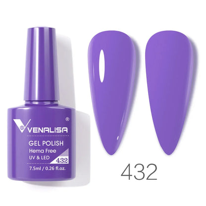 Venalisa VIP4 Nail Gel Polish HEMA/TPO FREE Full Coverage Beautiful Semi Permanent Soak Off UV LED Gel Nail Polish Gel Lacquer