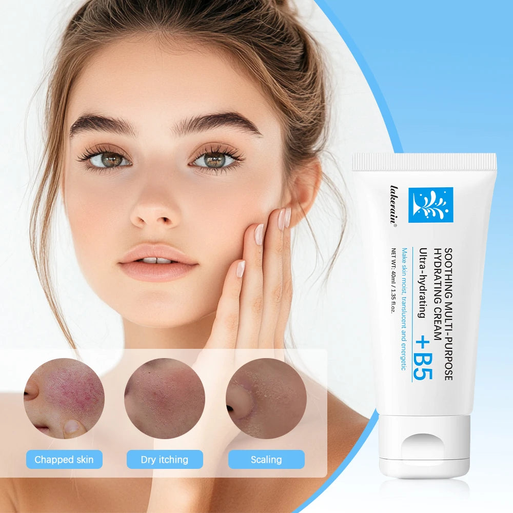 lakerain B5 Soothing Multi-Purpose Hydrating Cream: Healing Ointment for Dry & Irritated Skin