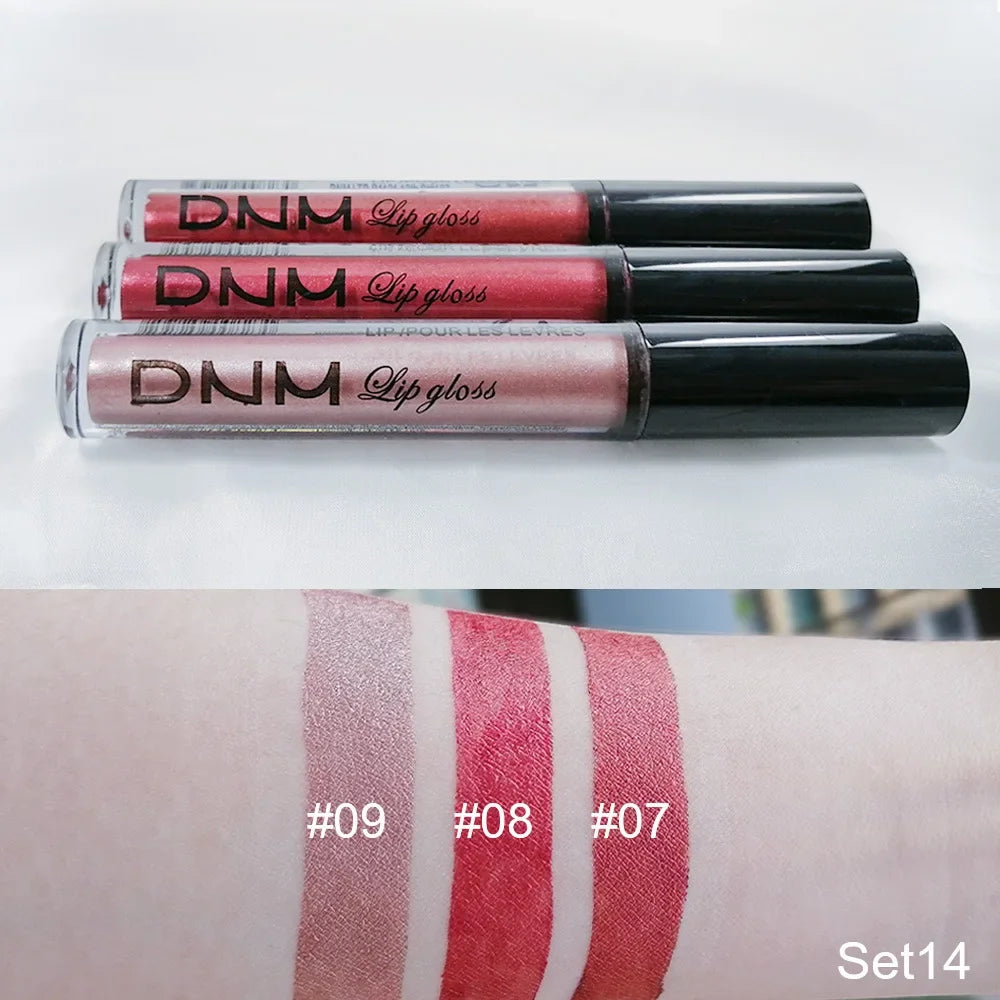 3 Colors/set Matte Velvet Lip Gloss Non-Stick Cup Waterproof Long-lasting Liquid Lipstick Cosmetic Keep 24 Hours Fashion Makeup