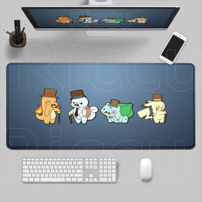 HD 900x400 Rubber Large PC Mousepad Gaming Mouse Pad Accessories Pikachu Slowpoke XXL Desk Keyboard Mat Computer Laptop Mausepad