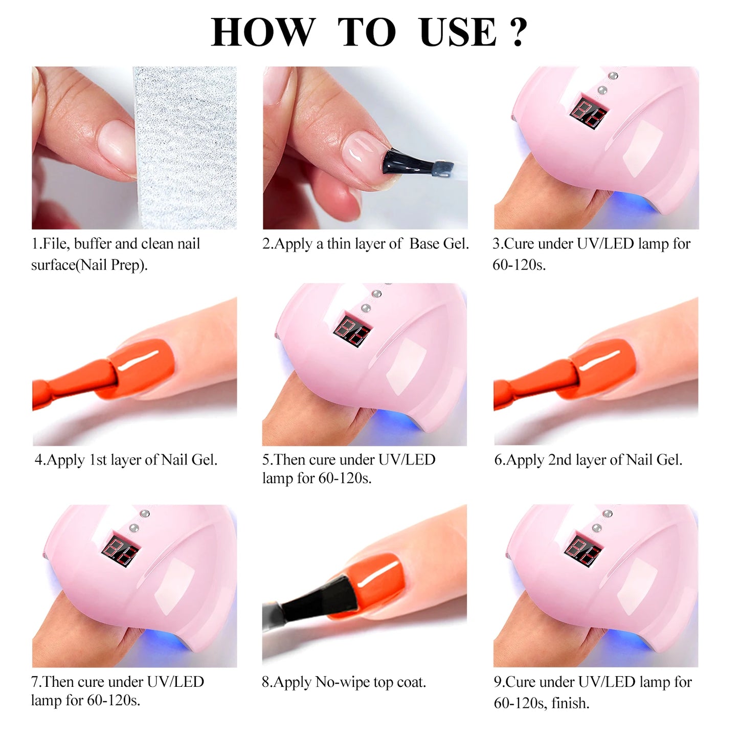 7ml Fluorescent Gel Nail Polish Ultra Bright Colors Spring Summer Nail Salon Supplies UV LED Long-Lasting Varnish DIY Manicure
