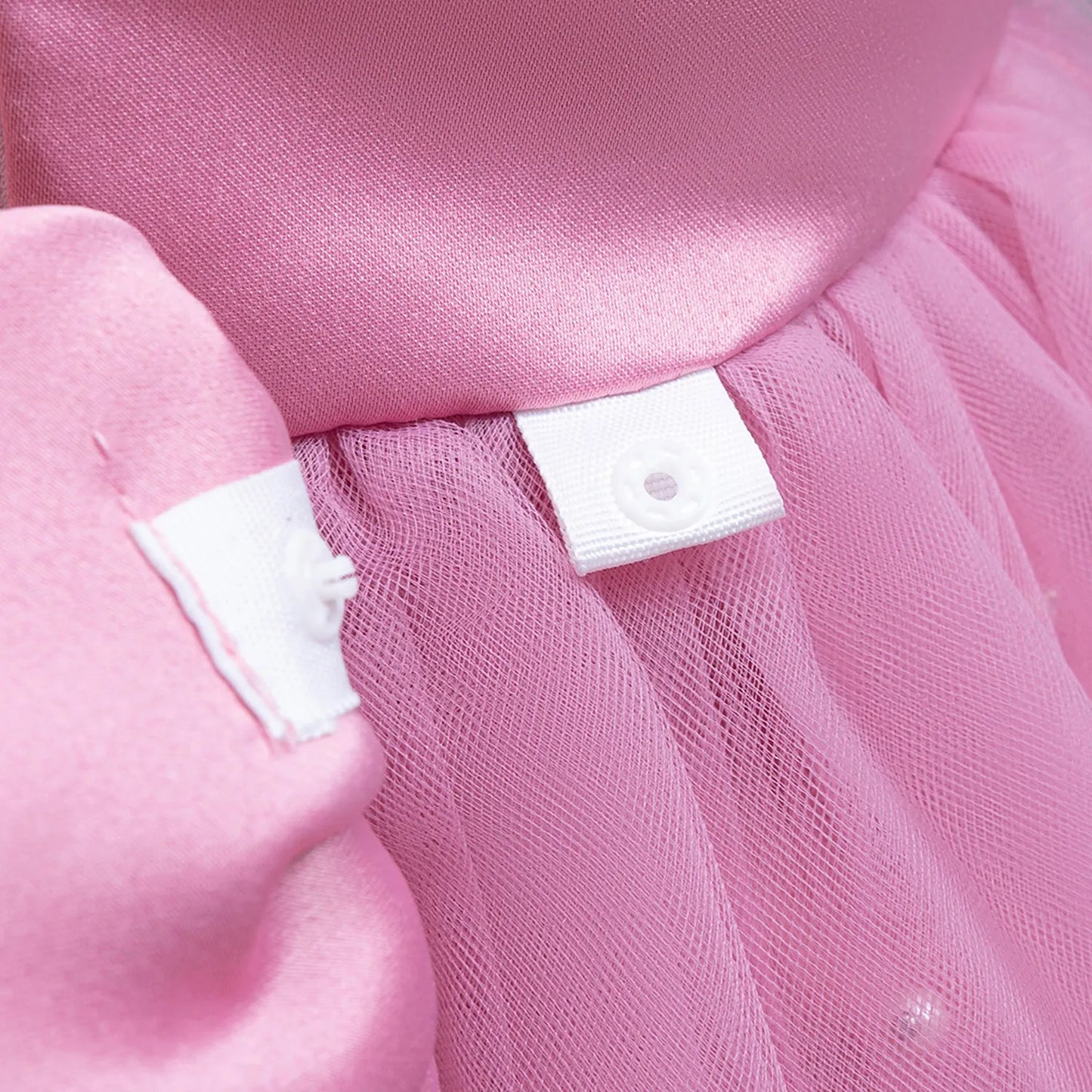 Girls' K-Pop "Pearl Essence" Gala Gown: Pink Tulle Tutu Dress with XL Back Bow & Beading