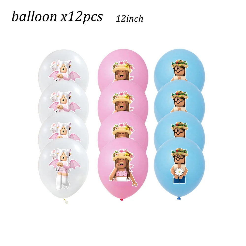 Roblox Birthday Party Decoration Set