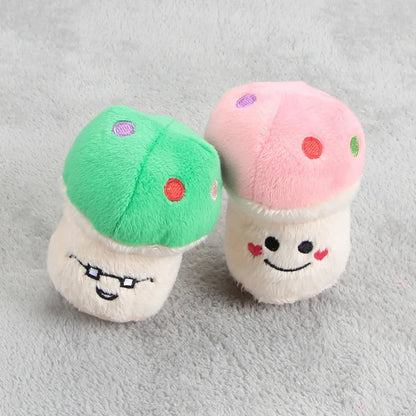5/10pcs Pet Chew Toy with Squeaking Plush Toys, Small Chili and Eggplant Shapes, Dog Interactive Toys To Bite, Pet Gifts