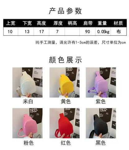 New Children Chest Bag Anime Cartoon Alphabet Fashionable Shoulder Diagonal Straddle Bag Girl Boy Cartoon Casual Chest Bags
