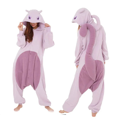 Pokemon Cosplay Costume Kigurumi Anime Onesie for Men And Women Gengar Funny Jumpsuit Halloween Christmas Party Outfit