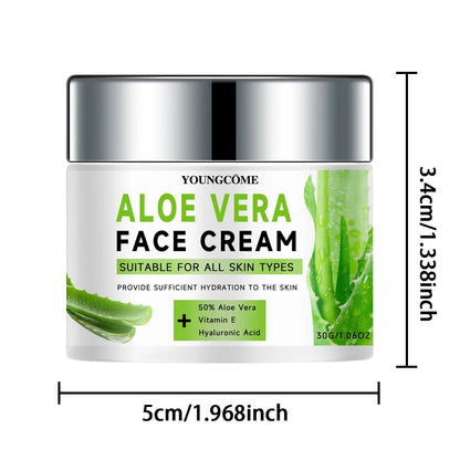 YOUNGCOME Aloe Vera Face Cream: 50% Aloe Hydrating & Anti-Aging Moisturizer