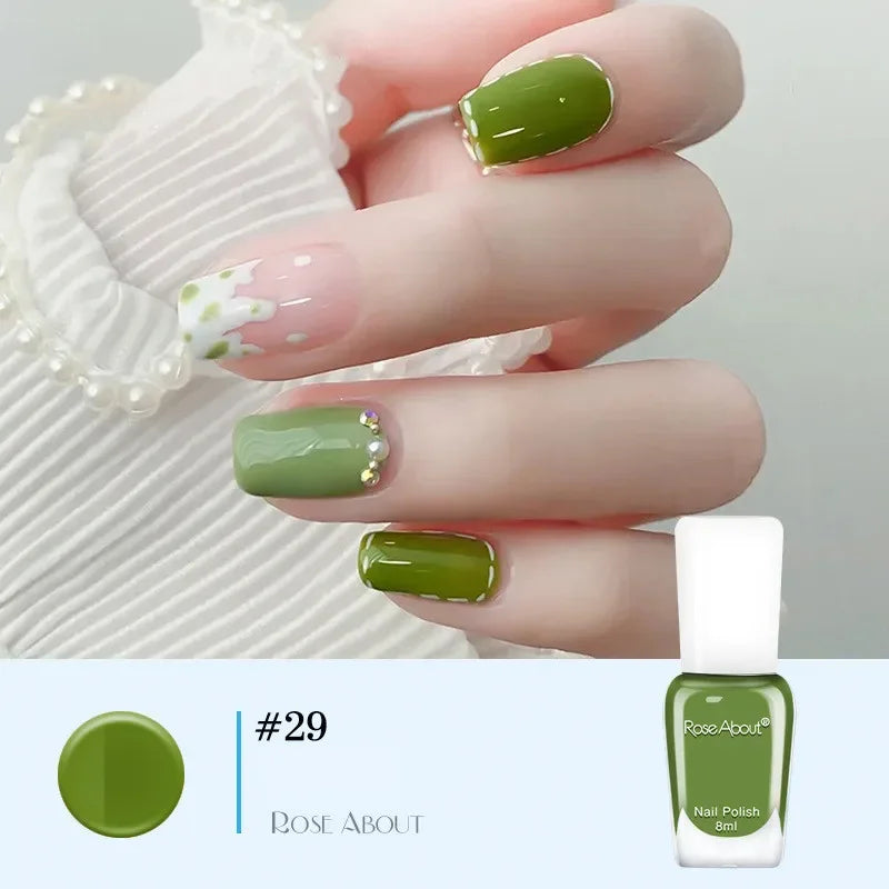 40 Colors Water-Based Nail Polish