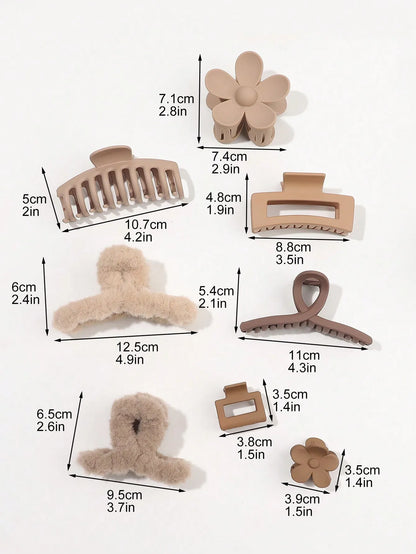 Autumn Winter Hair Clips Set.
