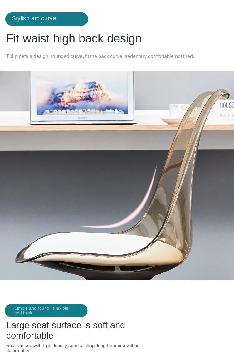 Transparent Swivel Office Chair