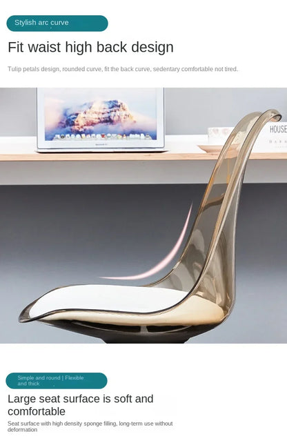 Transparent Swivel Office Chair