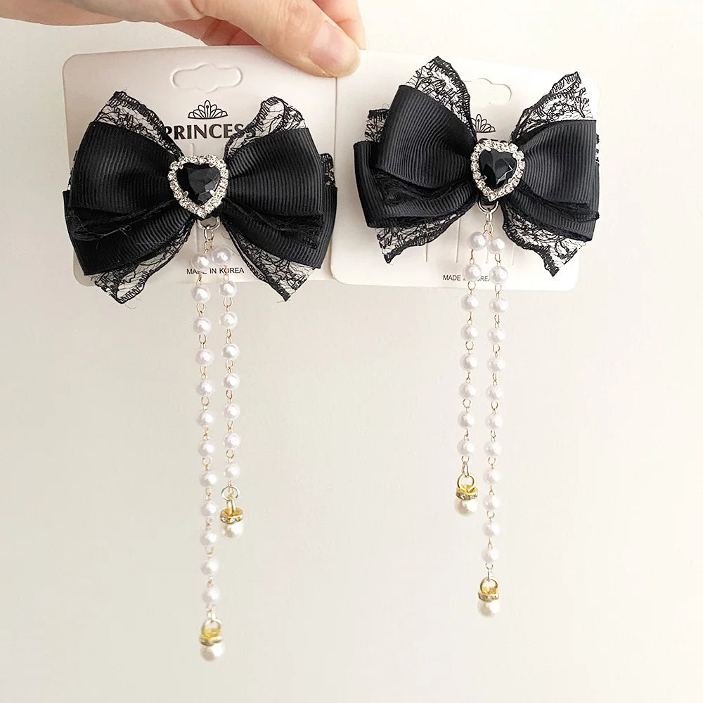 Lolita Hair Bow Clip Set.