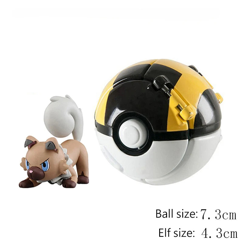 25 Styles Pokeball Figure Anime Figure Pokemon Elf Ball Toy Action Model Pikachu Mewtwo Charmander Kids Birthday Gifts Toys