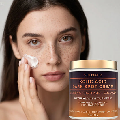 YUITIKUE Kojic Acid Dark Spot Cream: Japanese Complex with Retinol & Vitamin C