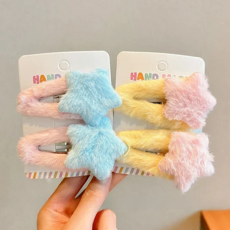 Y2K Star Hair Clips Set.