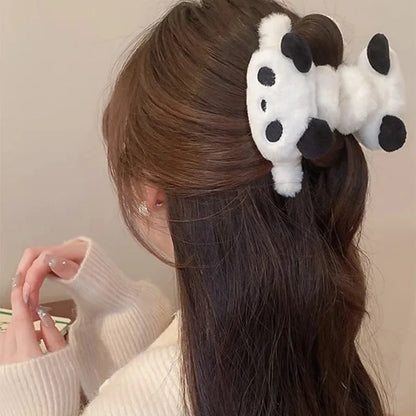 Plush Panda Shark Hair Clip.