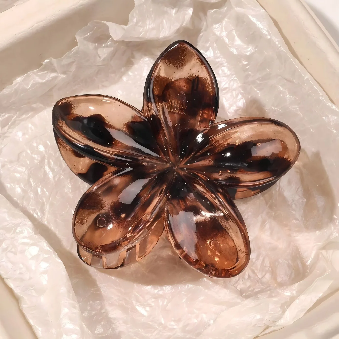 Leopard Flower Hair Clips.