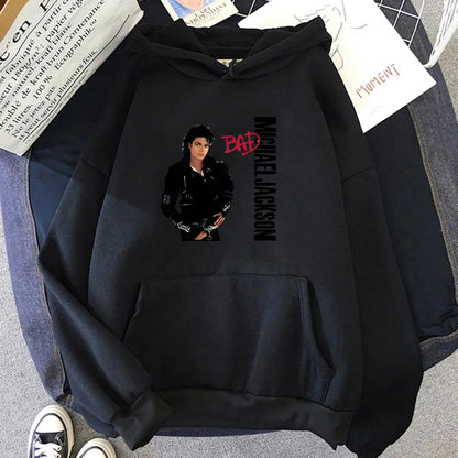 Michael Jackson Graphic Hoodies Long-sleeved Fashion Sweatshirts for Men Women Unisex Graphic Printing Moletom New Pullovers