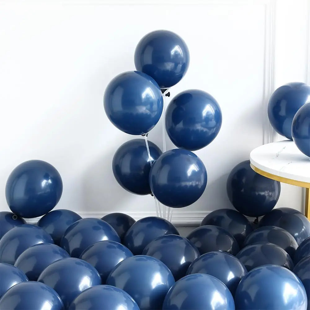 132Pcs Navy Blue Red White Balloons Garland Arch Kit Graduation Patriotic 4th Of July Independent Day Birthday Party Decorations