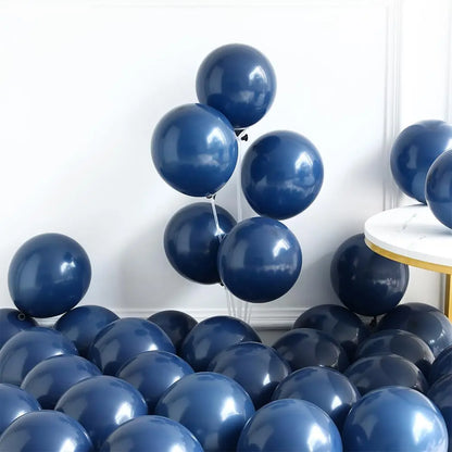 132Pcs Navy Blue Red White Balloons Garland Arch Kit Graduation Patriotic 4th Of July Independent Day Birthday Party Decorations