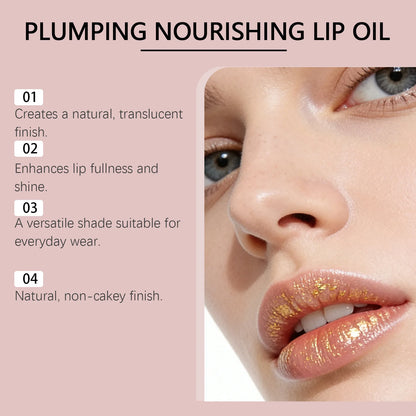 24K Gold Foil Color Changing Lipstick: Hyaluronic Acid Hydrating Lip Plumper