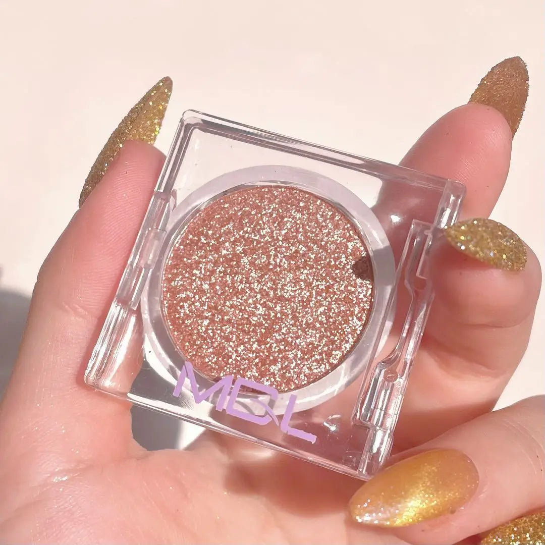 Monochrome White Shiny Highlighter Palette Gorgeous Glitter High Gloss Long Lasting Pearlescent Shimmer Brighten Bronzers Makeup